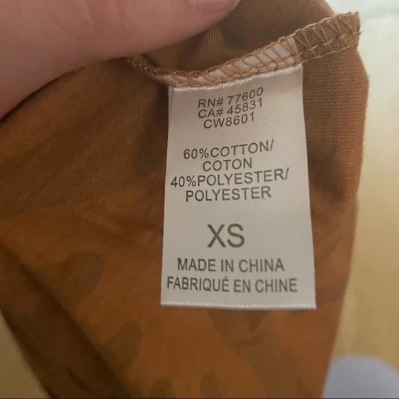 ANTHROPOLOGIE LEOPARD PRINT V-NECK TANK TOP - XS - Picture 6 of 11